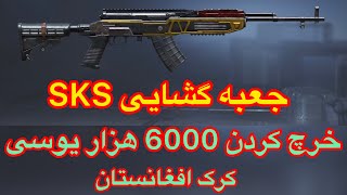 جعبه گشایی اس ک اس خرچ کردن 6000 هزار یوسی 🤪Pubg Mobile SKS [upl. by Odnarb]