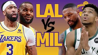 LIVE Lakers vs Bucks Play By Play Reaction And Chat [upl. by Arah]