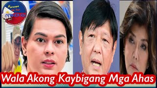 VP SARA TAHASANG SINABI KAYLAN MAN AY HINDI NIYA NAGING KAY BIGAN SI PBBM komentonikamanong [upl. by Arrakat]