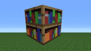 Minecraft Tutorial How To Make A Bookshelf Statue [upl. by Ikilisav]