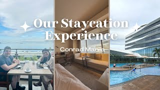 CONRAD MANILA STAYCATION EXPERIENCE 2023  Lovely Journeys ConradManila [upl. by Notsud]