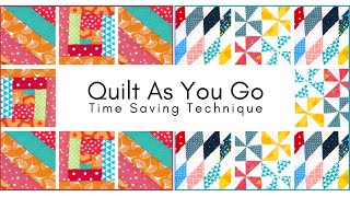 How to Quilt As You Go  Scrap Busting amp Time Saving Quilting Technique [upl. by Nitsirhc]