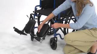 Features and Benefits of the Blue Streak Single Axle Wheelchair BLS18FBD [upl. by Urbain]