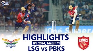 LSG vs PBKS IPL 2024 Lucknow vs Punjab Today Full Match Highlights  IPL 2024 Match Highlights [upl. by Annatnas]