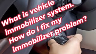 What is vehicle immobilizer system How do I fix my immobilizer problem [upl. by Rauch807]