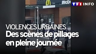 Violences urbaines  des pillages en pleine journée ce vendredi [upl. by Notniuqal]