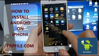 Full Tutorial How To Install Android OS On iPhone [upl. by Sirapal]