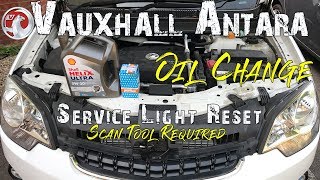 Opel Antara Service Light Reset [upl. by Eisler]