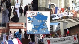 Compte rendu Jour de Colère  Tour de France des manifestations 5 et 6 avril 2014 [upl. by Ylrebmi]