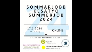 Sommarjobb 2024 [upl. by Edmanda]