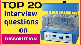 Top 20 interview questions answer on dissolution  Acceptance criteria of dissolution as per USP [upl. by Diskin]