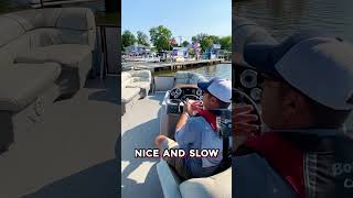 How to Pull Up to our Fuel Dock on Lake Hopatcong Bridge Marina Docking Tips PART 1 shorts [upl. by Sito680]