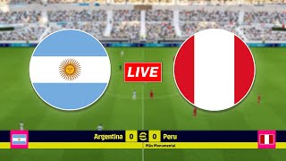 🔴Argentina vs Peru  FIFA World Cup Qualifying CONMEBOL [upl. by Jeffrey]