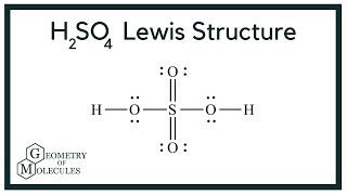 H2SO4 Lewis Structure Sulfuric Acid [upl. by Mandi996]