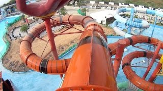 Red Hot Water Slide at Cartoon Network Amazone Waterpark [upl. by Einapets]