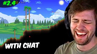 Sodapoppins  Terraria 24 STREAM END [upl. by Cchaddie198]