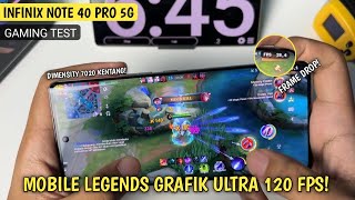 DIMENSITY 7020 KOK GINI Tes Main Mobile Legends di Infinix Note 40 Pro 5G [upl. by Ennayk]