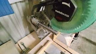 metabo 10quot Sliding Miter Saw Review [upl. by Sirrom348]