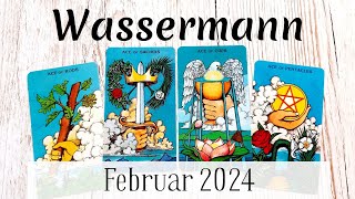 WASSERMANN  Februar 2024 • Befreiung von den Verletzungen der Vergangenheit • Tarot [upl. by Nnire]