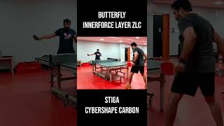 Butterfly Innerforce Layer Zlc Vs Stiga Cybershape Carbon [upl. by Paloma]