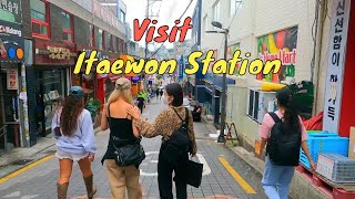 【4k 60fps】 south Korea seoul walking tour  Squid Game Set tour  Itaewon Station [upl. by Ybrek]