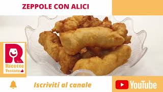 Zeppole con le alici  Zeppole con le acciughe  Ricetta tradizionale del Cilento  Ricette Testate [upl. by Auqinal]