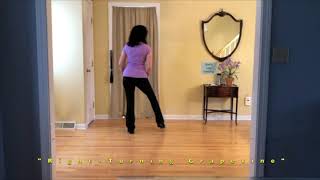 Turning Grapevines – How To Do Turning Grapevines – Line Dance [upl. by Oswin]