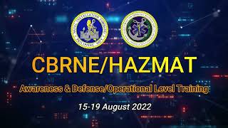 CBRNEHAZMAT  Awareness and OperationalDefense Level Training 2022 [upl. by Staford]