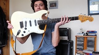 First time playing a scalloped neck Guitar  Ritchie Blackmore Sig Fender Strat [upl. by Yetsirhc]