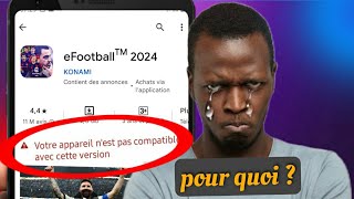 eFootball 2024  Comment résoudre les problèmes de compatibilité sur Android   Guide complet [upl. by Fabien]