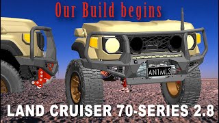 TROOPY 28 BUILD START New Bull bar Design 4xoverland [upl. by Asilehs]