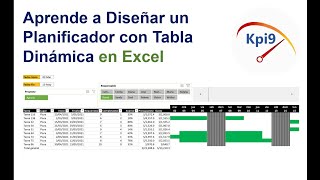 Aprende a Diseñar un Planificador con Tabla Dinámica en Excel [upl. by Naoj]