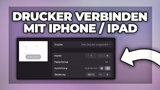 iPad amp iPhone mit Drucker verbinden Anleitung  Drucken ohne Kabel [upl. by Nagek]