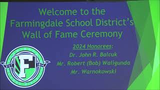 Farmingdale High School Wall of Fame Induction 2024 [upl. by Haneekas]