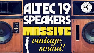 ALTEC 19 speakers Massive vintage sound [upl. by Malvina220]