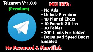 Update‼️ Telegram V1100 Mod Premium [upl. by Birdie398]