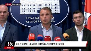 VANREDNA Pres konferencija Draška Stanivukovića [upl. by Anahpos]