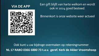 Live uitzending Vroomshoop GKV De Akker [upl. by Aiet]