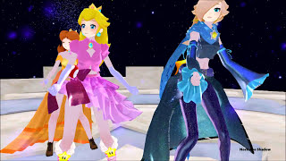 MMDMarioBros Peach Daisy and Rosalina ★ Shake it off [upl. by Caril]