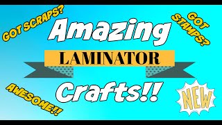 ✂️✴️AWESOME LAMINATOR CRAFTS Get Your Scraps amp Stamps OUT❤️ [upl. by Dita]