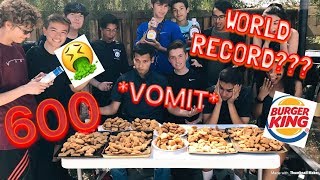 600 CHICKEN NUGGET CHALLENGE DOMINATION  WORLD RECORD  VOMIT ALERT [upl. by Urbas609]