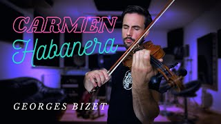 Carmen Habanera  G Bizet  Violin Tutorial [upl. by Nalor]