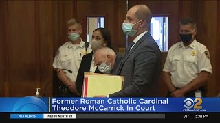 Former Roman Catholic Cardinal Theodore McCarrick In Court [upl. by Allimak]