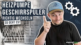 Heizpumpe Geschirrspüler tauschen  so geht es [upl. by Eisen]