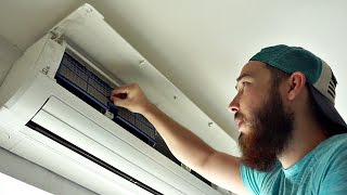 HOW TO CLEAN AIR CONDITIONER FILTERS [upl. by Derwon]