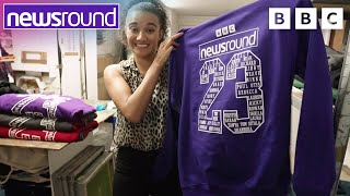 How Are School Leavers Hoodies Made  Newsround [upl. by Pelmas]