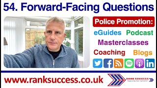 Police Promotion Success  Video 54 ANSWERING FORWARDFACING QUESTIONS [upl. by Accissej660]