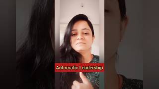 Autocratic Leadership Style I Authoritarian Style of Leadership I leadership shorts short [upl. by Ree]