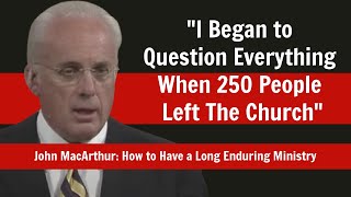 John MacArthur on How To Have A Long Enduring Ministry [upl. by Ellennej]