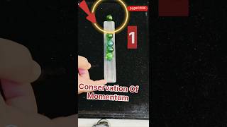 😍Wow Conservation Of Momentum Practical with Marbles physics shortsfeed shorts viral [upl. by Ahselaf]